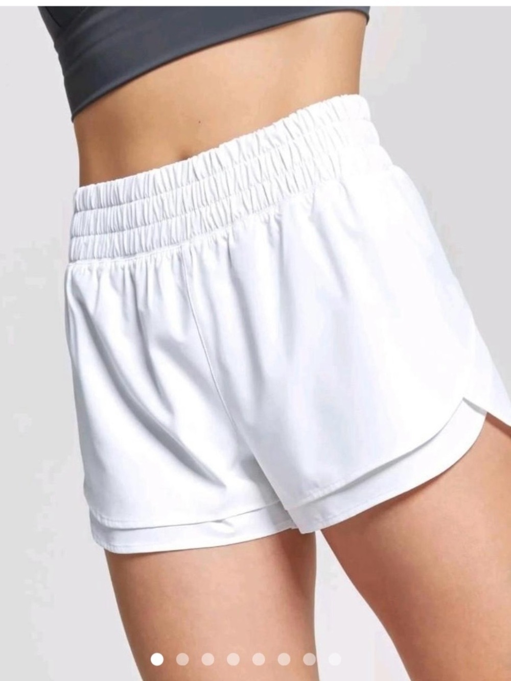 CALIA by Carrie Underwood White High-Rise Athletic Shorts